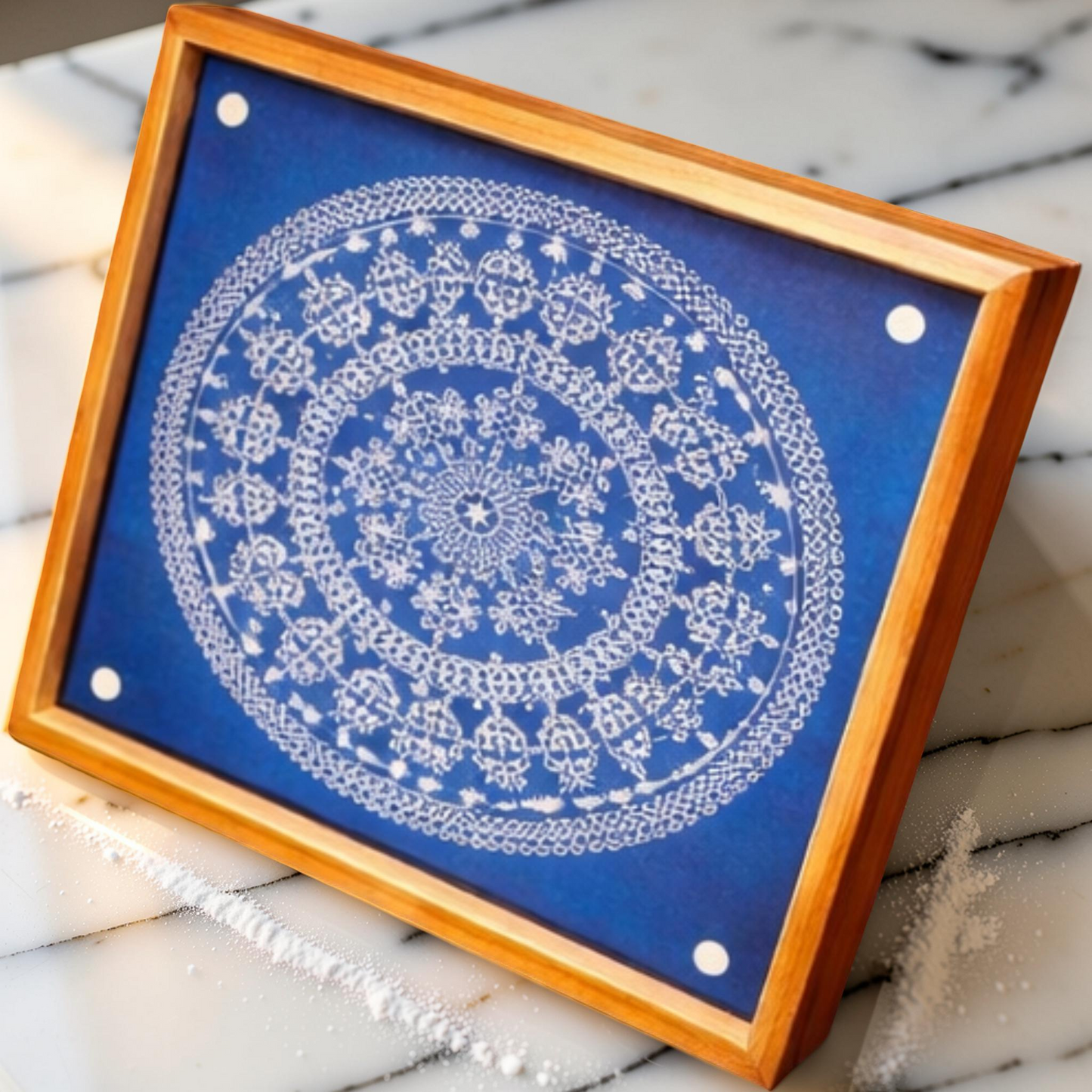 Rangly Jumbo Rangoli Design Stencil Wooden 24x24 Inches Pack of 1 piece