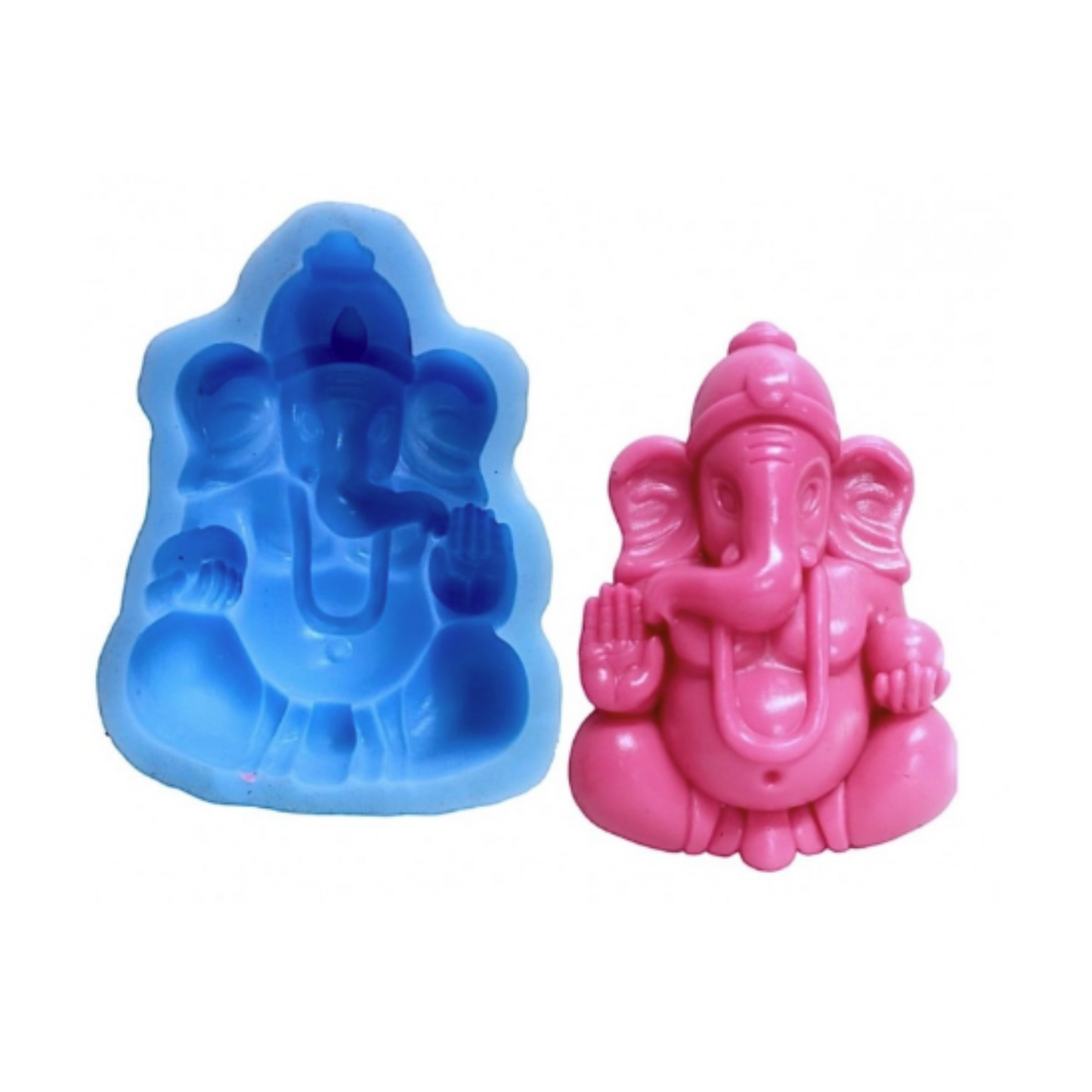 Hindu God Ganesha Festivel Idol Sculpture Decoration Worship ART and Craft Silicone Moulds
