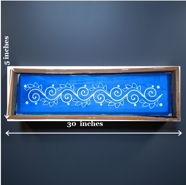Rangly Flower-Border-Instant-Rangoli-Stencil-5*30 inches Pack of 1 Piece