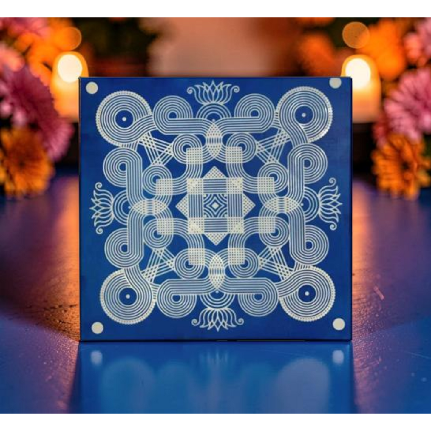 Rangly Classic Kanya Big Kolam Stencil Pack of 1 piece -WJ2412