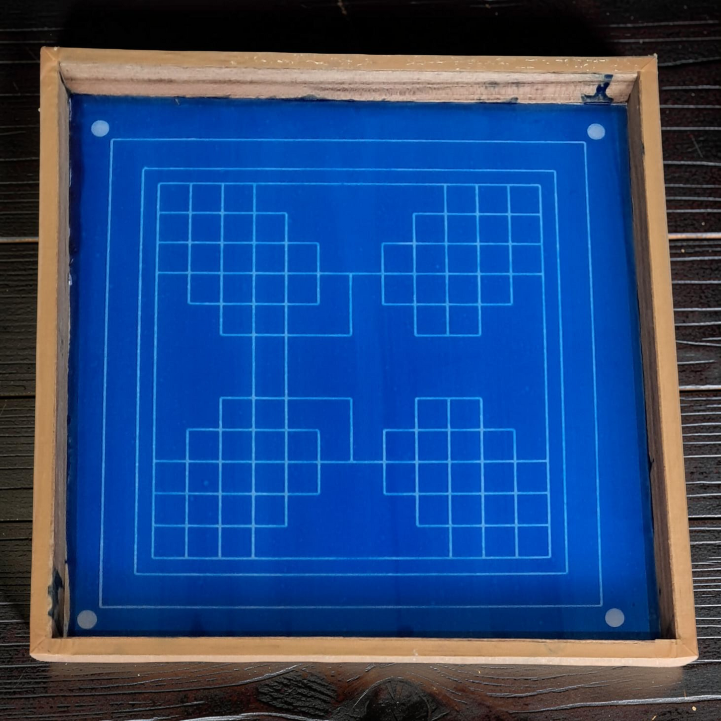 Rangly Eka lingato bhadra Mandal Yantra Rangoli Design Stencil Wooden 40x40 Inches Pack of 1 piece