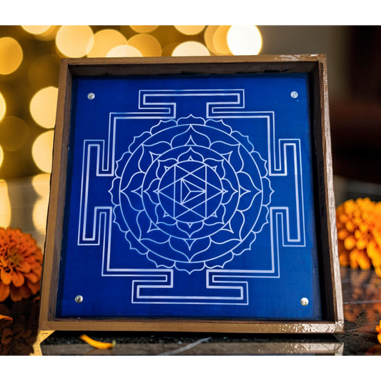 " Shri Baglamukhi Model 2 " Aspect Yantra Dasa mahavidya Rangoli wooden Stencil -Elevate Your Spiritual Space