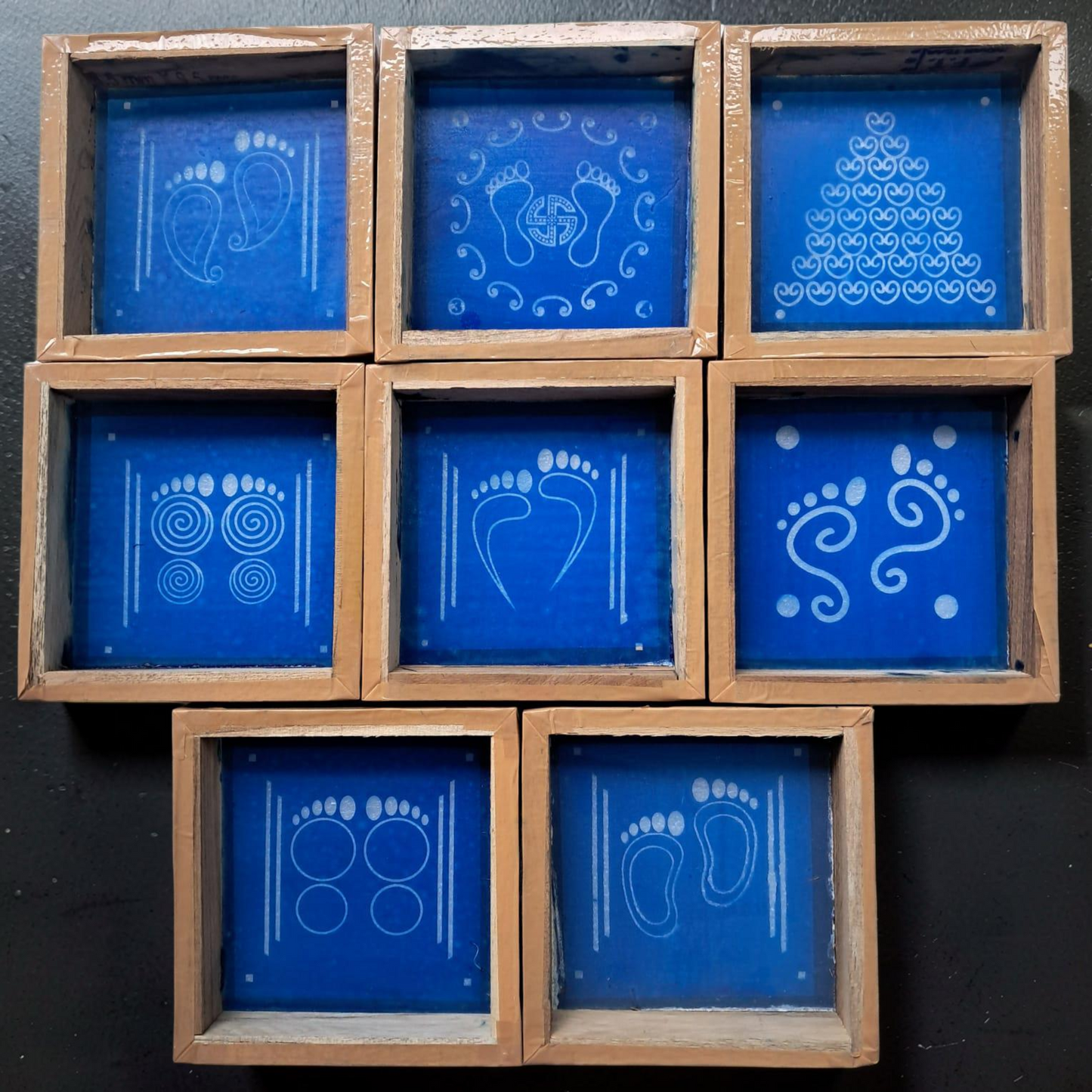 Rangly "Lakshmi Prasanna Rangoli " Set of 8 Stencils combo pack