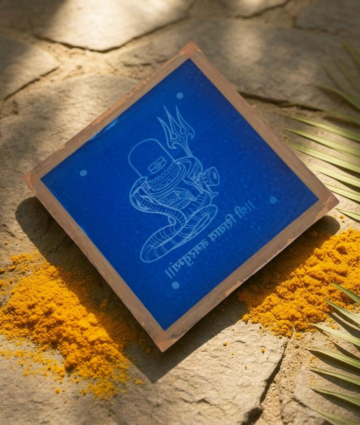 Rangly Shivalingam with flowers Model 6 Rangoli Stencil Wooden 10×10 inches Pack of 1 Piece