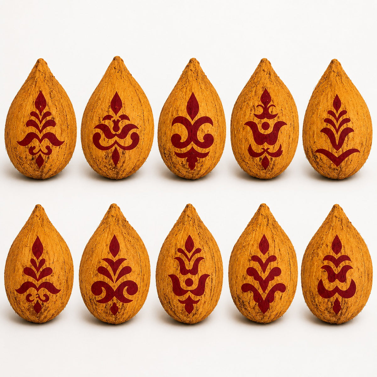 Varalakshmi Pooja Kalasam Coconut Stencils, Decorative Design, Pack of 10 _Rangly
