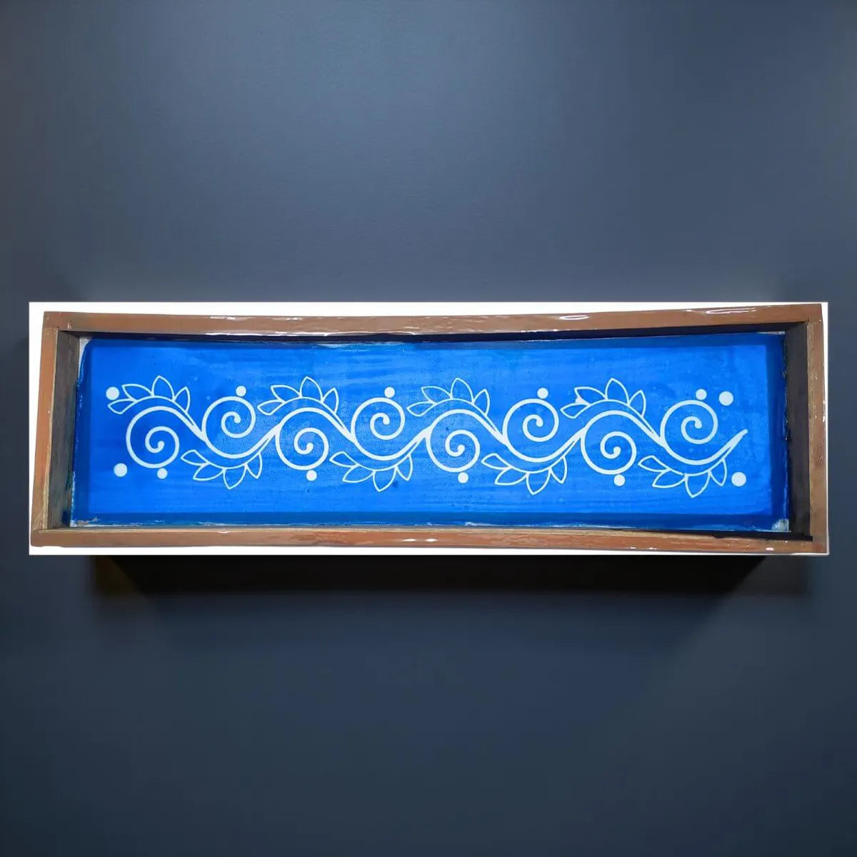 Rangly Flower-Border-Instant-Rangoli-Stencil-17*5 -Inch inches Pack of 1 Piece