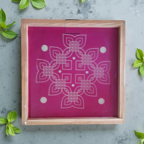 Rangly Jumbo Kambi Rangoli Stencil Wooden 20*20 Inches Pack of 1 piece