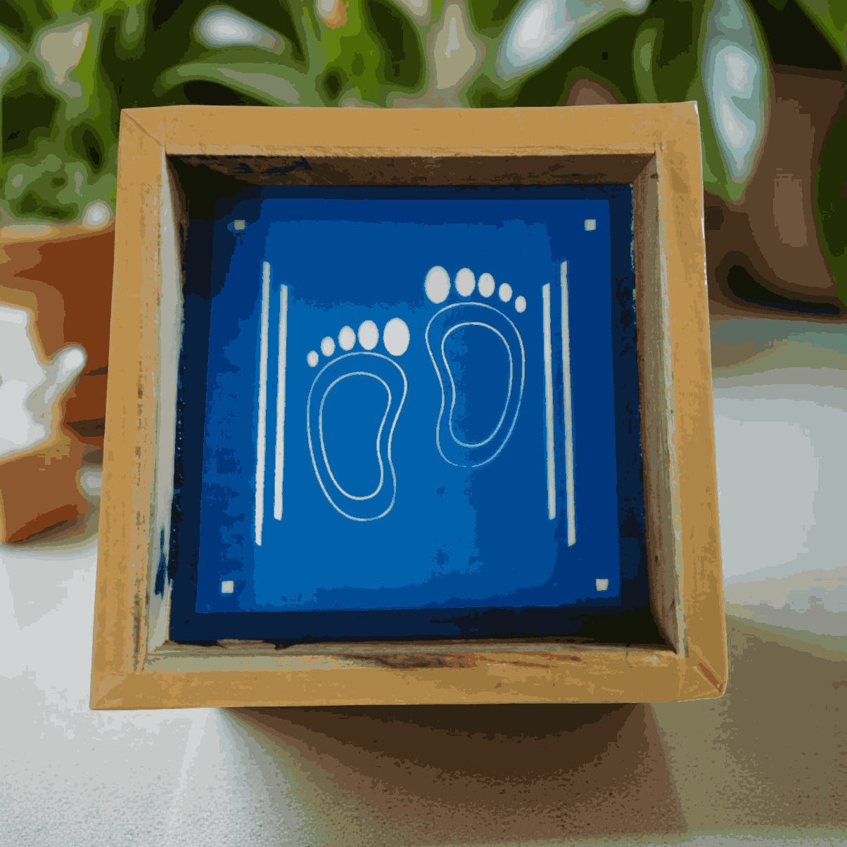 Rangly Lakshmi Padham Model 1 Rangoli Stencil Wooden 5×5 Inches Pack of 1 piece