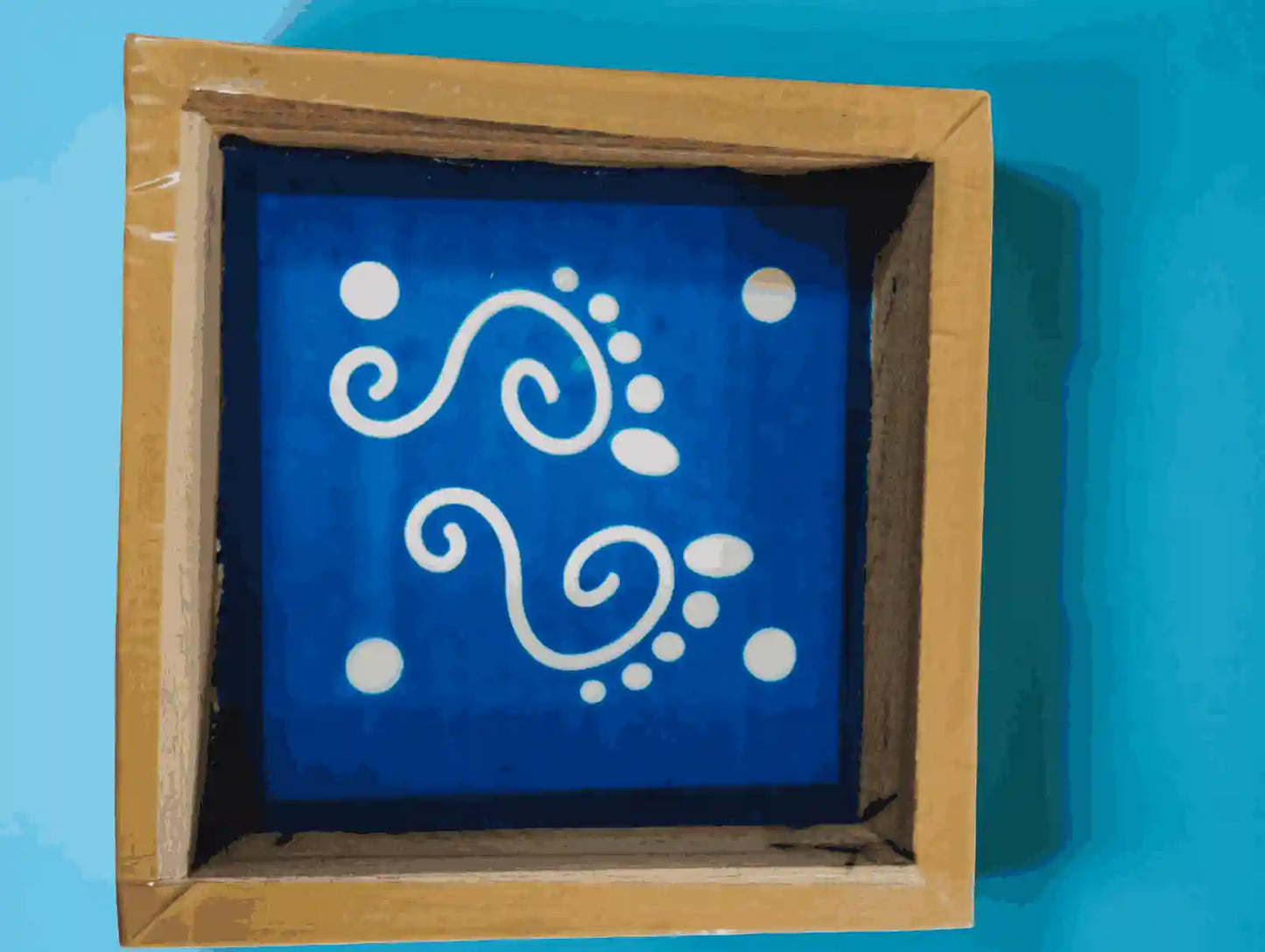 Rangly  Lakshmi Model 2   Rangoli Stencil Wooden 5*5 Inches Pack of 1 piece