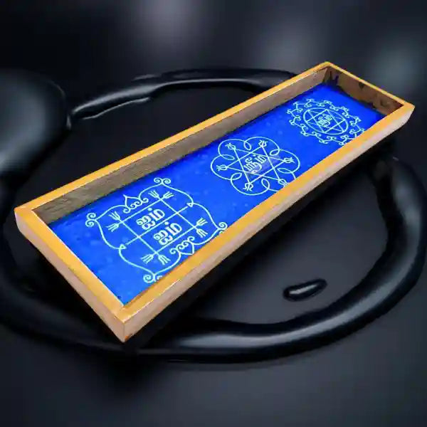 Rangly Navagraha Kolam Stencil Tamil(Model 2)17x5 Inches Pack of 1 Piece