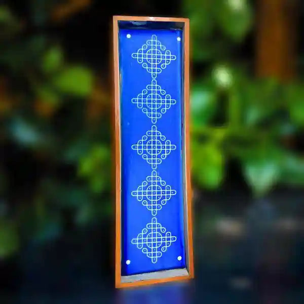 Rangly Kambi Kolam Model 4 Border Rangoli Wooden 17x5 Inches Pack of 1 Piece