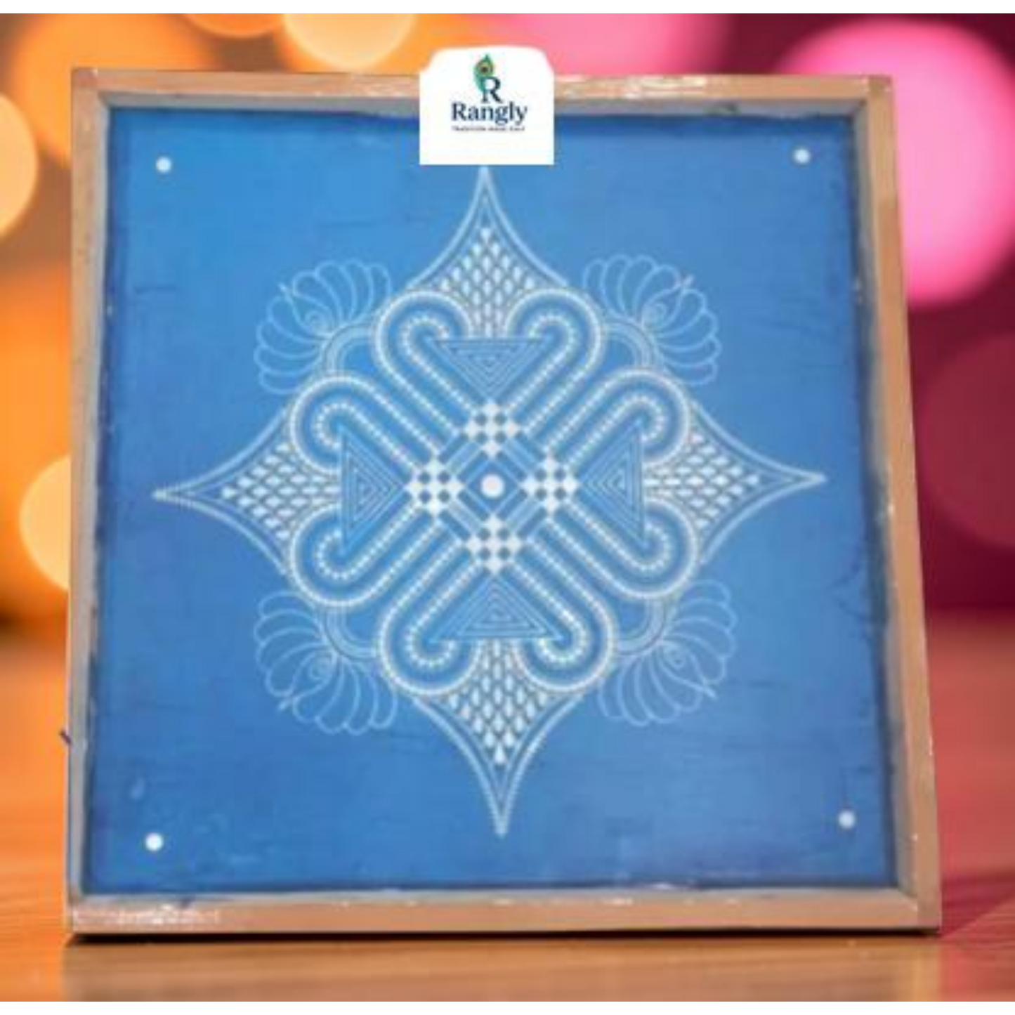 Rangly Square Rangoli Stencil Pack of 1 piece - WJ2404