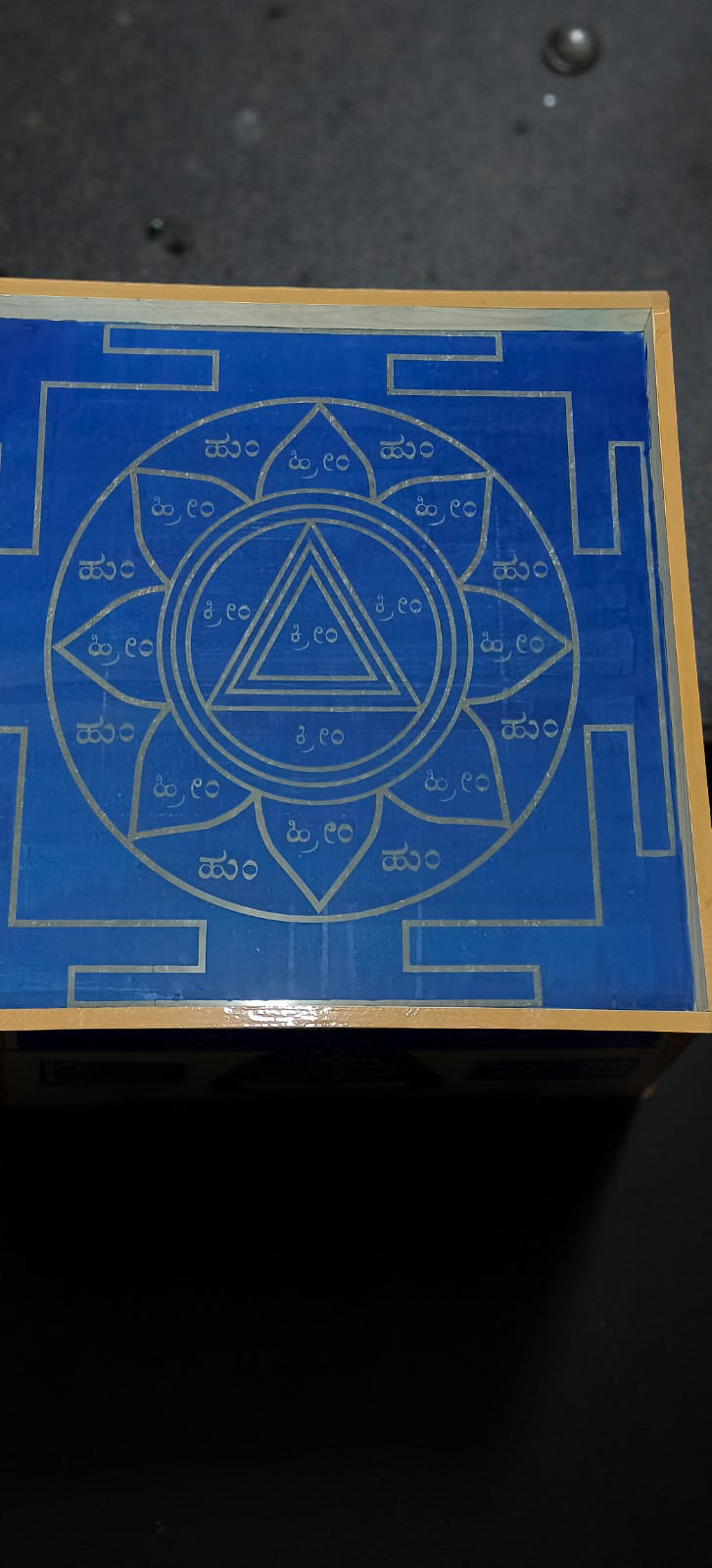 Rangly Jumbo Sidda kali Manadala Yantra  Rangoli Stencil Wooden 30x30 Inches Pack of 1 piece