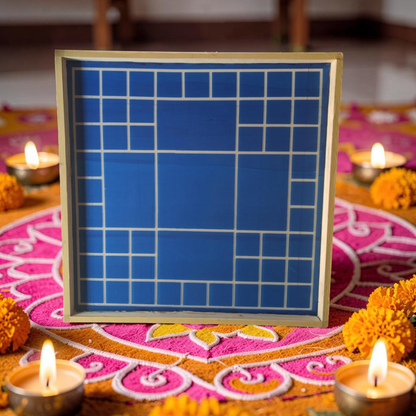 Rangly Vastu Mandala Yantra Rangoli Design Stencil Wooden 30x30 Inches Pack of 1 piece