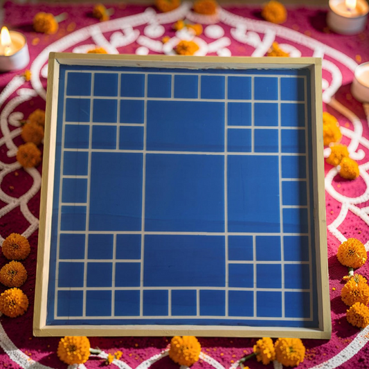 Rangly Vastu Mandala Yantra Rangoli Design Stencil Wooden 24x24 Inches Pack of 1 piece