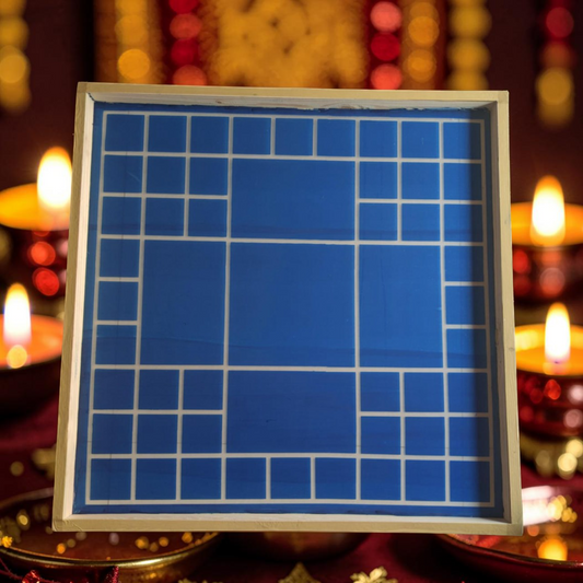 Rangly Vastu Mandala Yantra Rangoli Design Stencil Wooden 16x16 Inches Pack of 1 piece