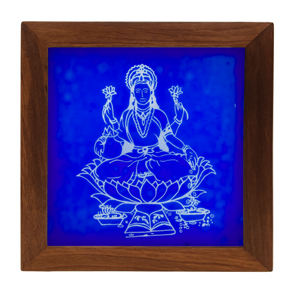 Rangly Lakshmi Rangoli Stencil Wooden 5x5 Inches Pack of 1 piece