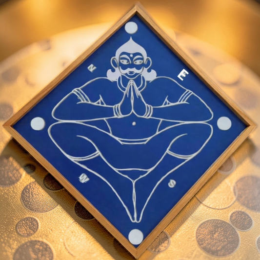 Rangly  Jumbo Vastu Purusha Yantra Rangoli Design Stencil Wooden 40x40 Inches Pack of 1 piece