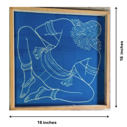 Rangly Jumbo  Vastu Purusha Model 3 Stencil Wooden 16x16 Inches Pack of 1 piece