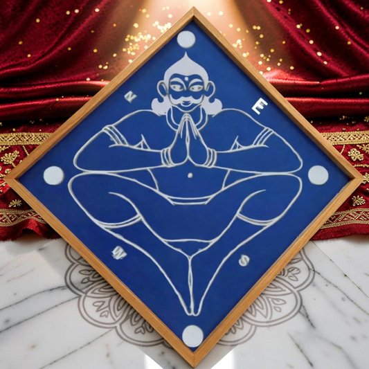 Rangly Vastu Purusha Model 1 Yantra Rangoli Design Stencil Wooden 10x10 inches Pack of 1 piece