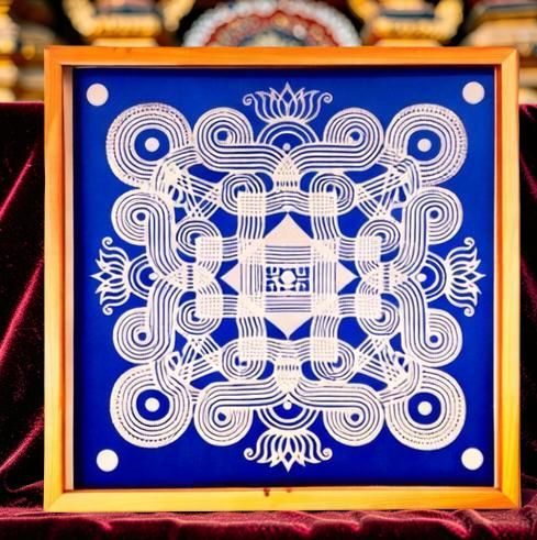 Rangly Jumbo Rangoli Design 2 Stencil Wooden 24x24 Inches Pack of 1 piece