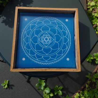 Rangly Sri Yantra Model 2  Rangoli Stencil Wooden 10x10 Inches Pack of 1 piece