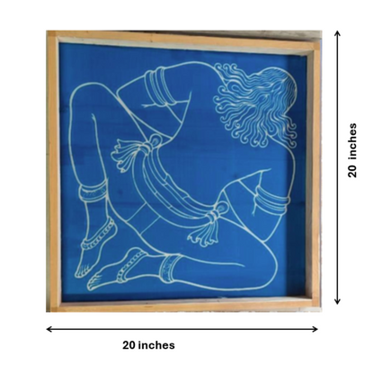 Rangly Jumbo Vastu Purusha Model 3 Stencil Wooden 20x20 Inches Pack of 1 piece