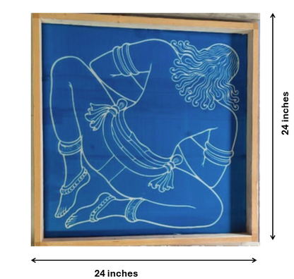 Rangly Jumbo Vastu Purusha Model 3 Stencil Wooden 24x24 Inches Pack of 1 piece