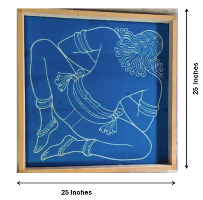 Rangly Jumbo Vastu Purusha Model 3 Yantra Rangoli Design Stencil Wooden 25x25  Inches Pack of 1 piece