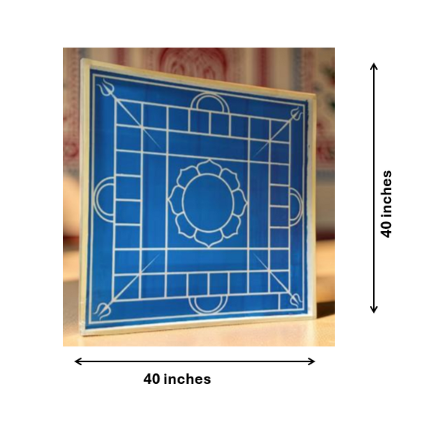 Yantra Design Stencil Wooden Frame 40x40 Inches Pack of 1 piece