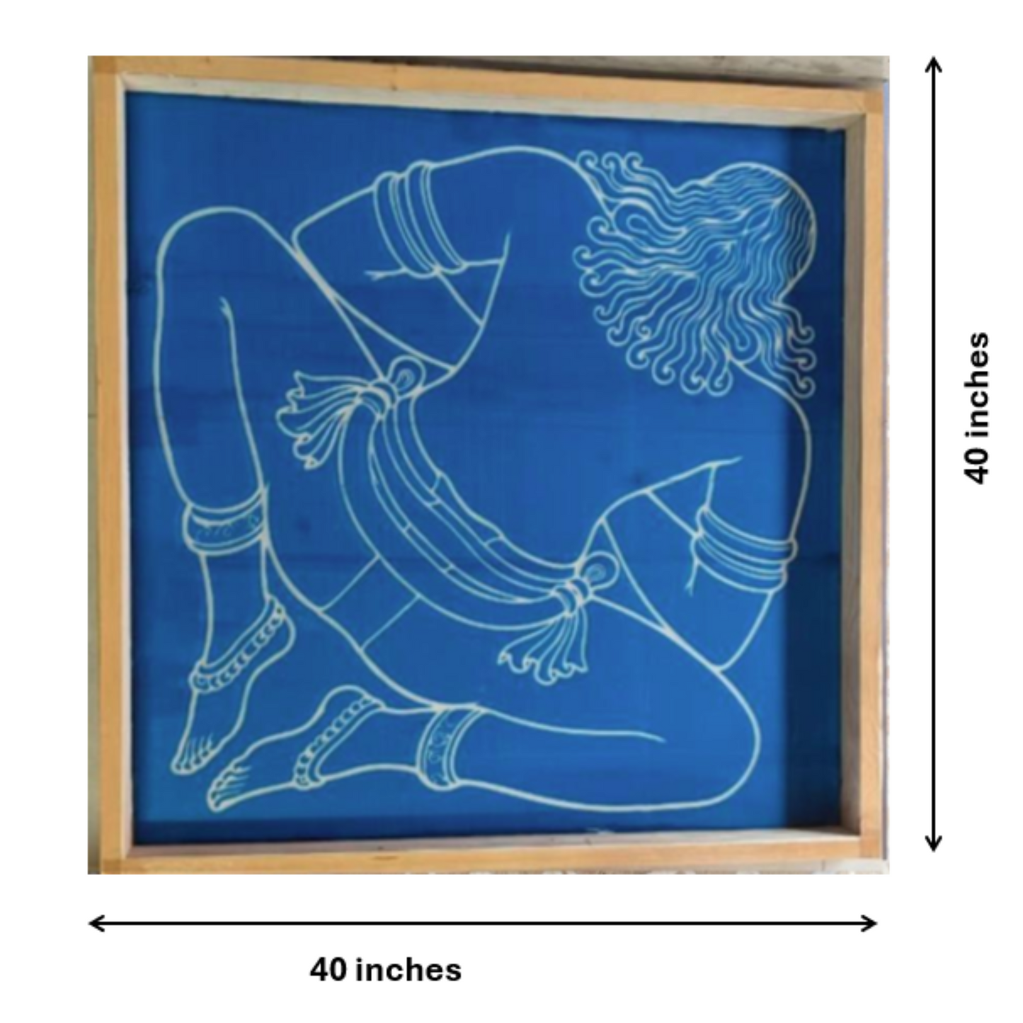 Rangly  Jumbo Vastu Purusha Yantra Model 3 Rangoli Design Stencil Wooden 40x40 Inches Pack of 1 piece