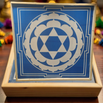 Rangly Sudarasana  Yantra Rangoli Design Stencil Wooden 25x25 Inches Pack of 1 piece