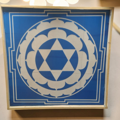 Rangly Sudarasana Yantra Rangoli Design Stencil Wooden 24x24 Inches Pack of 1 piece