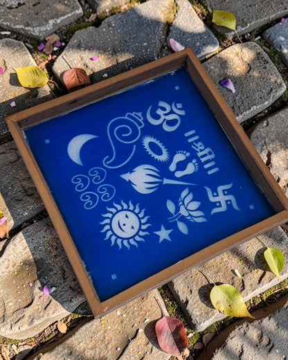 Rangly Chitrangan  Rangoli Design Stencil Wooden 10x10 Inches Pack of 1 piece