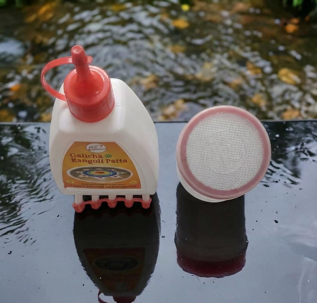 Rangly Rangoli Making Kit Combo – Rangeela Patta Galicha and   Colour Filler Pack of 2P iece