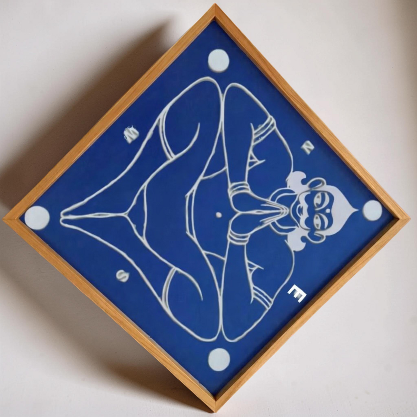 Rangly Jumbo Vastu Purusha  Yantra Rangoli Stencil Wooden 25x25 Inches Pack of 1 piece