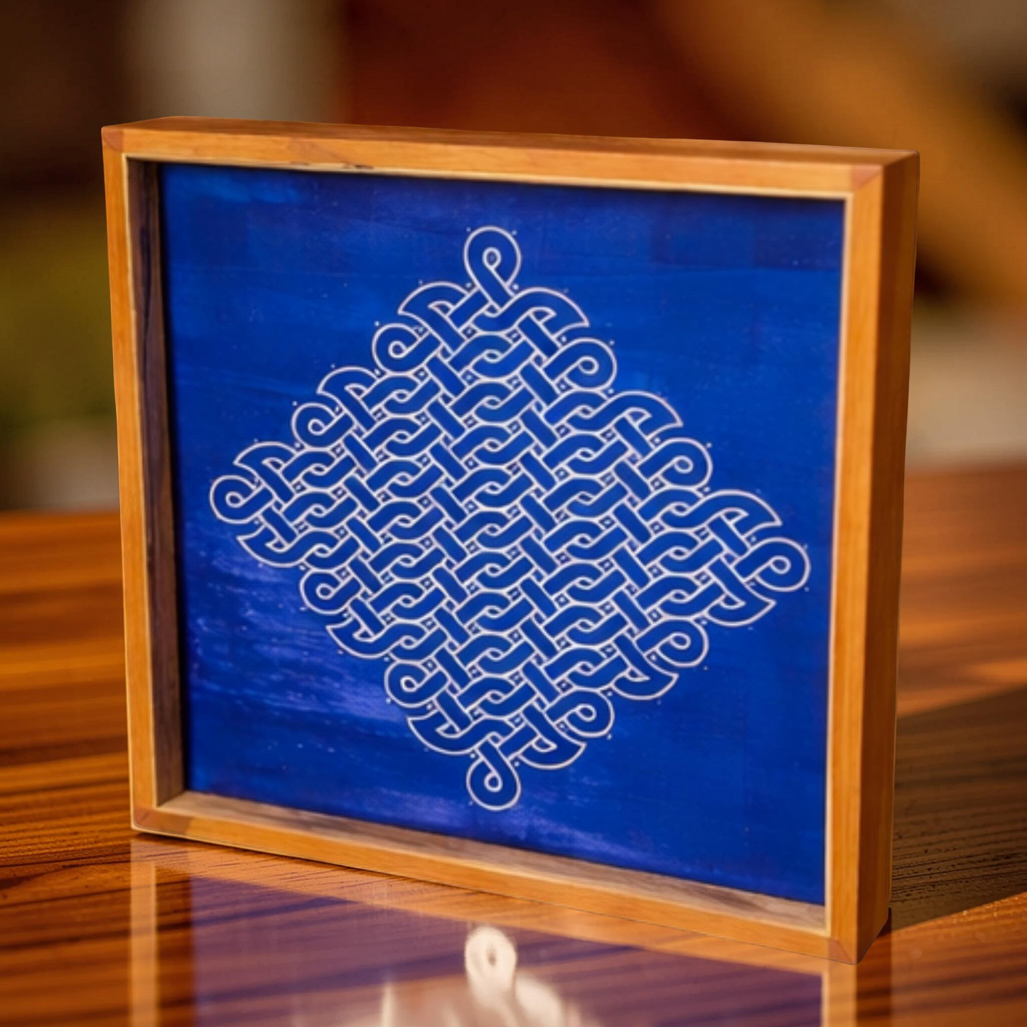 Rangly Jumbo Chikku Kolam  Model 1  Rangoli Design Stencil Wooden 24x24 Inches Pack of 1 piece