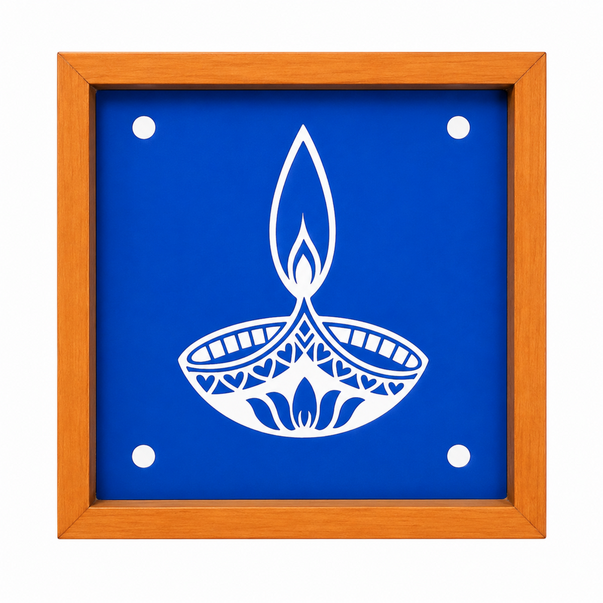 Rangly Agal-Diya-Kolam-Rangoli-Stencil 5 * 5 Inches Pack of 1 Piece