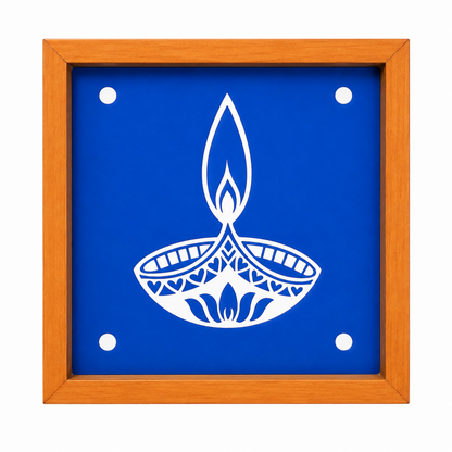 Rangly Agal-Diya-Kolam-Rangoli-Stencil 5 * 5 Inches Pack of 1 Piece