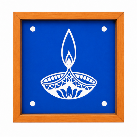 Rangly Agal-Diya-Kolam-Rangoli-Stencil 5 * 5 Inches Pack of 1 Piece