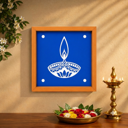 Rangly Agal-Diya-Kolam-Rangoli-Stencil 5 * 5 Inches Pack of 1 Piece