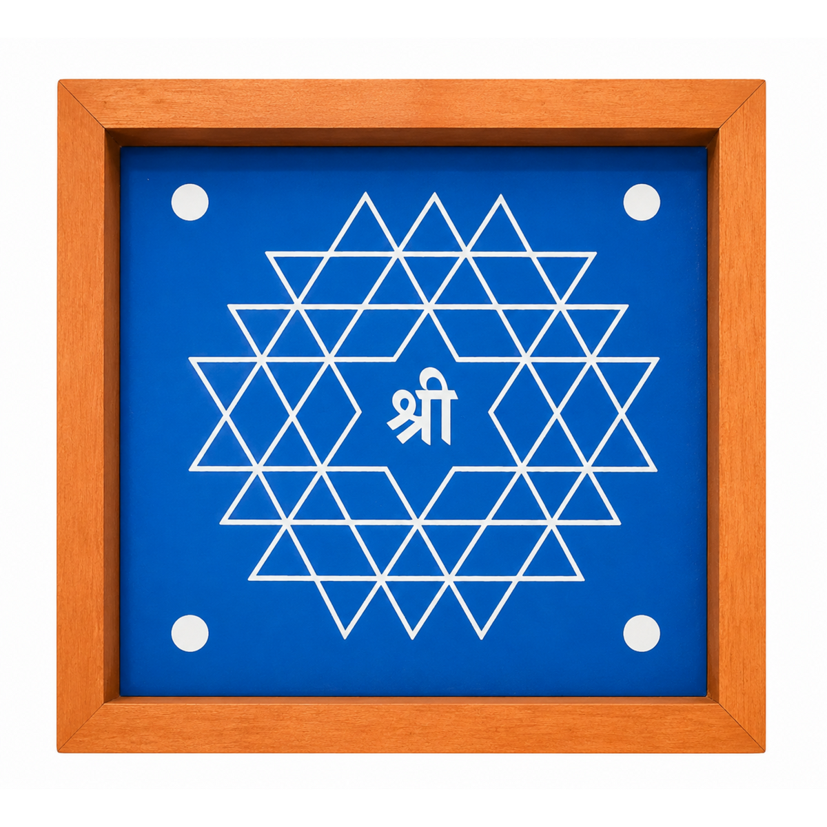 Rangly Aishwarya Lakshmi Kolam Rangoli Stencil Wooden,Pack of 1 Piece 5 * 5 inches