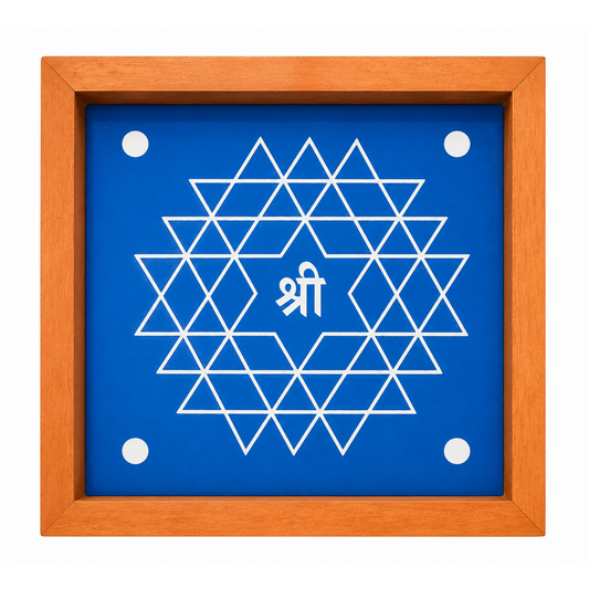 Rangly Aishwarya Lakshmi Kolam Rangoli Stencil Wooden,Pack of 1 Piece 5 * 5 inches