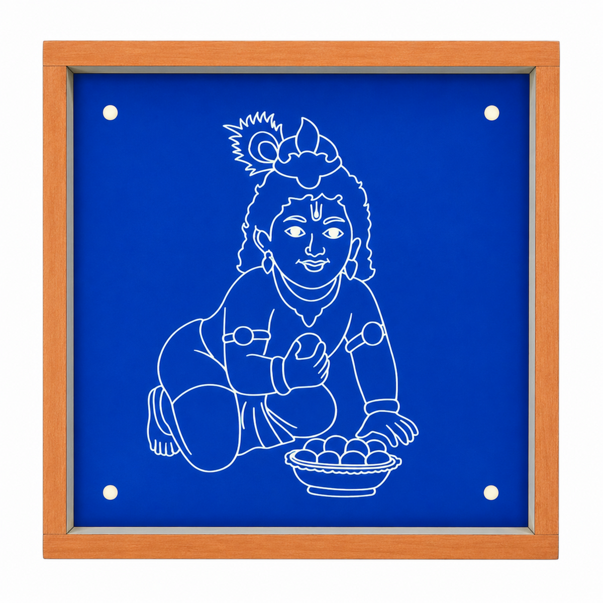Rangly Bal Krishna Rangoli Stencil 10×10 Inches Pack of 1 Piece