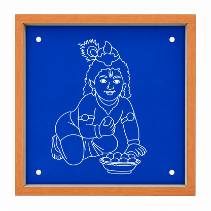 Rangly Bal Krishna Rangoli Stencil 10×10 Inches Pack of 1 Piece