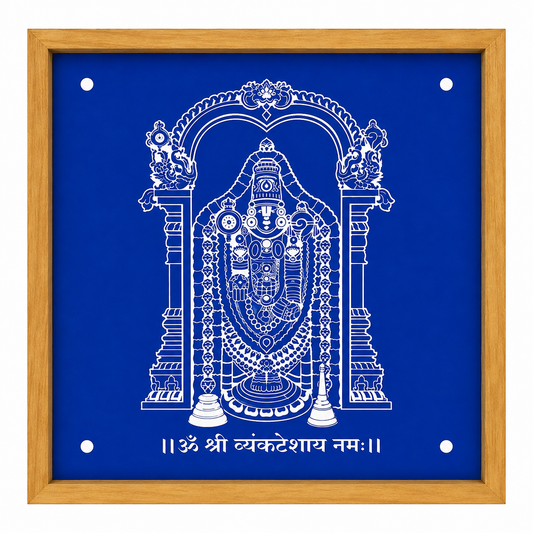 Rangly Balaji Rangoli Design Stencil Wooden 10x10 Inches Pack of 1 piece