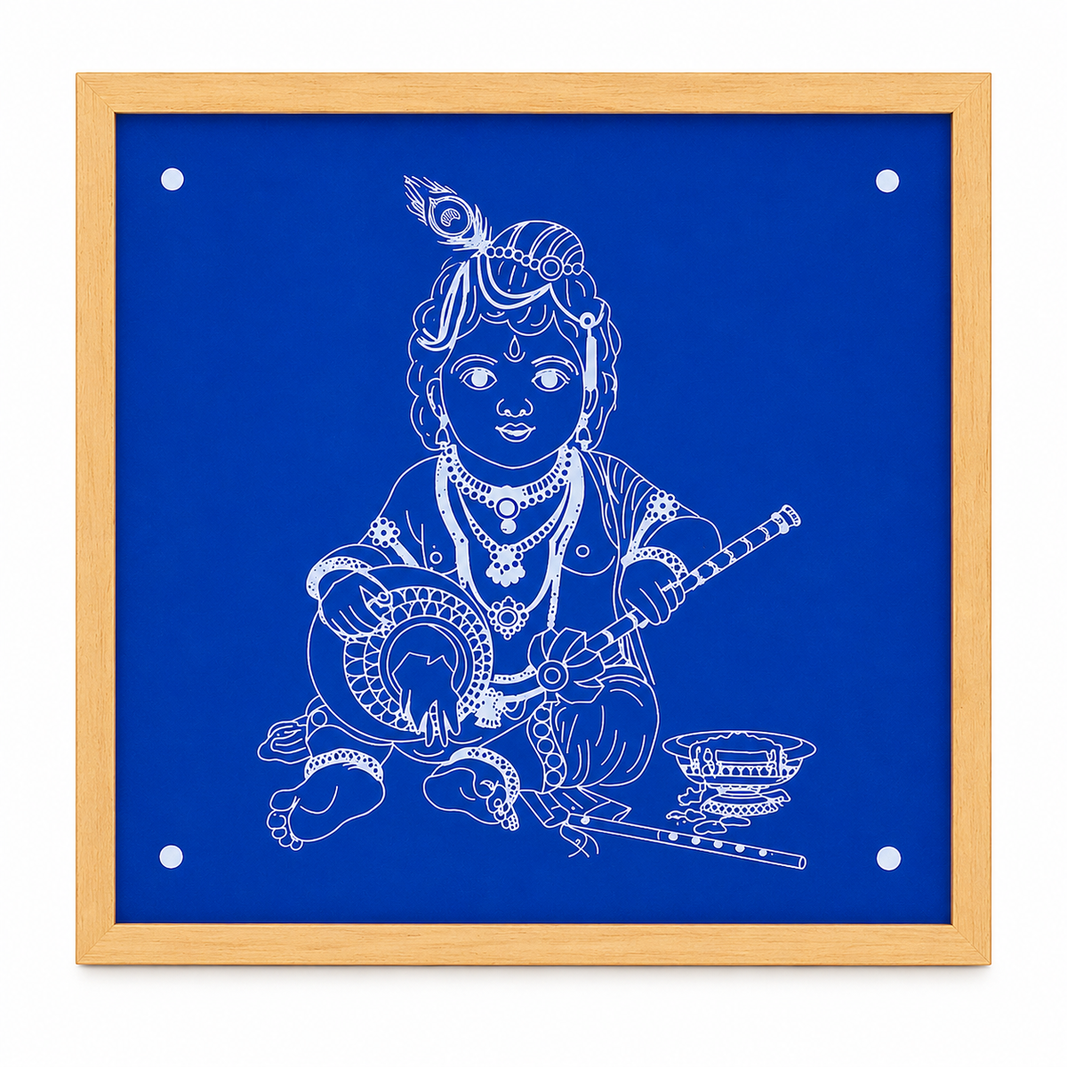 Rangly Balakrishna  Rangoli Design Stencil Wooden 10x10 Inches Pack of 1 piece