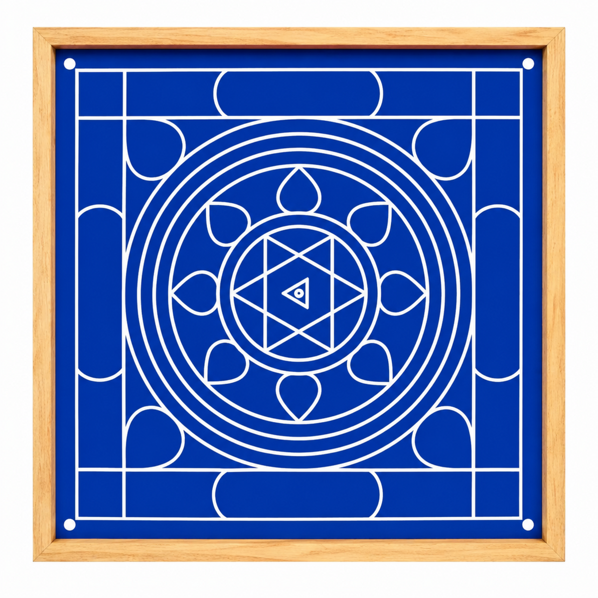 Bhagavathy Seva Yantra  Kolam Stencil  Wooden  Pack of 1 piece