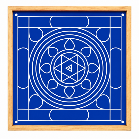 Bhagavathy Seva Yantra  Kolam Stencil  Wooden  Pack of 1 piece