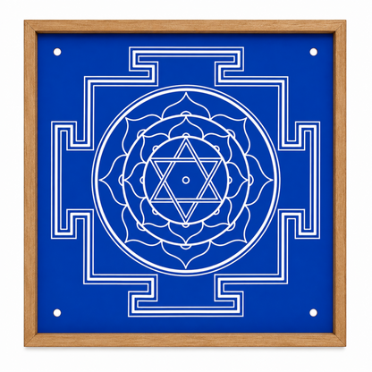 Rangly Jumbo Bhubaneshwari Yantra Rangoli Design Stencil Wooden 40x40 Inches Pack of 1 piece